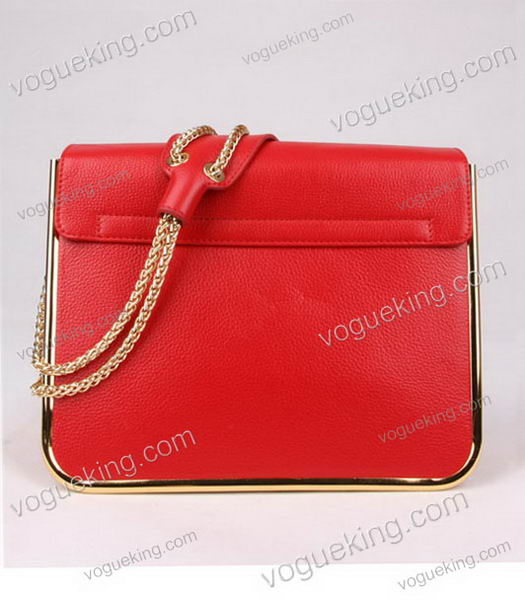 Chloe Sally Red Calfskin Leather Shoulder Bag-3