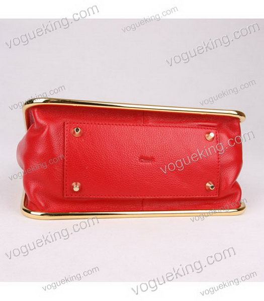 Chloe Sally Red Calfskin Leather Shoulder Bag-4