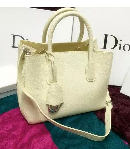 Christian Dior 28cm Exclusive New Tote Bag 60001 White Leather