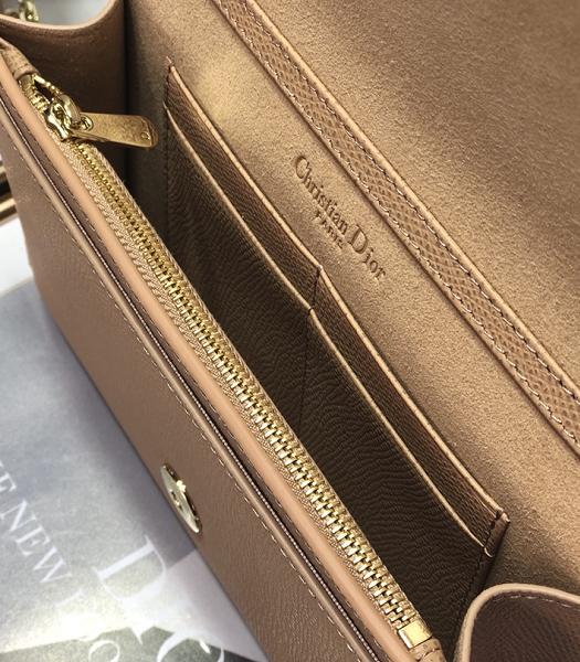 Christian Dior 30 Montaigne Apricot Original Calfskin Leather 2 In 1 Pouch Shoulder Belt Bag-1
