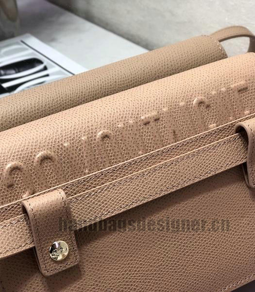 Christian Dior 30 Montaigne Apricot Original Calfskin Leather 2 In 1 Pouch Shoulder Belt Bag-5