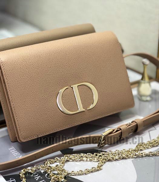 Christian Dior 30 Montaigne Apricot Original Calfskin Leather 2 In 1 Pouch Shoulder Belt Bag-7