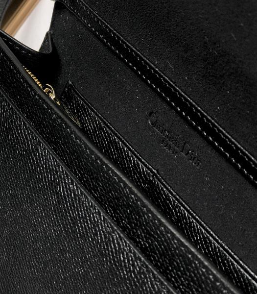Christian Dior 30 Montaigne Black Original Calfskin Leather 2 In 1 Pouch Shoulder Belt Bag-1