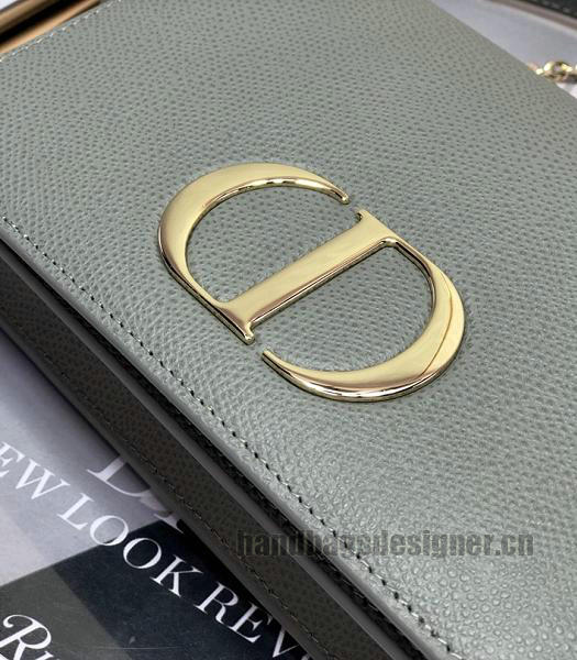 Christian Dior 30 Montaigne Khaki Original Calfskin Leather 2 In 1 Pouch Shoulder Belt Bag-2