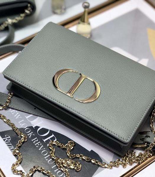 Christian Dior 30 Montaigne Khaki Original Calfskin Leather 2 In 1 Pouch Shoulder Belt Bag-3