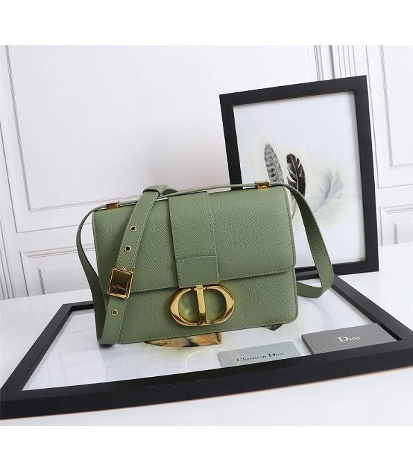 Christian Dior 30 Montaigne Original Palm Veins Calfskin Leather Flap Bag Army Green
