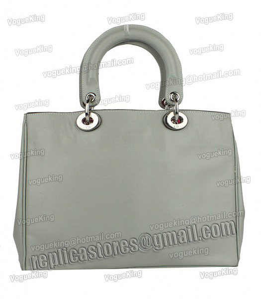 Christian Dior 33cm Diorissimo Bag In Grey Leather-2