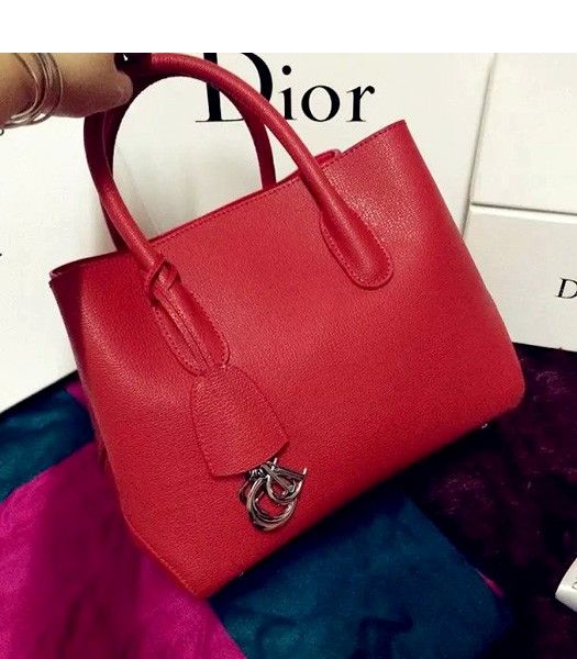 Christian Dior 35cm Exclusive New Tote Bag 60001 Red Leather