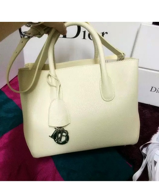 Christian Dior 35cm Exclusive New Tote Bag 60001 White Leather