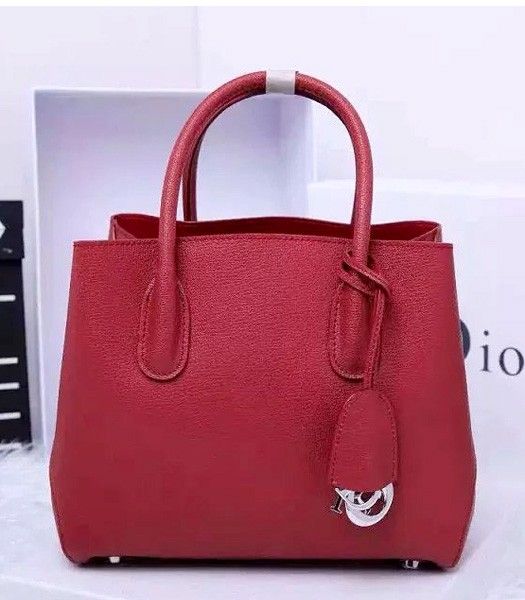 Christian Dior 35cm Exclusive New Tote Bag 60001 Wine Red Leather
