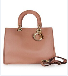 Christian Dior 39cm Diorissimo Bag Dark Pink Original Leather Golden Metal-1