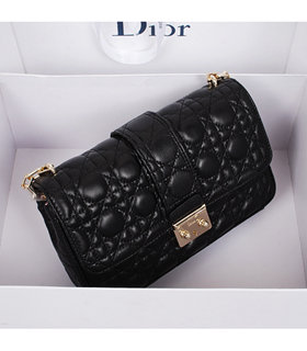 Christian Dior Black Lambskin Leather Small Shoulder Bag