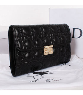 Christian Dior Black Original Lambskin Leather Shoulder Bag