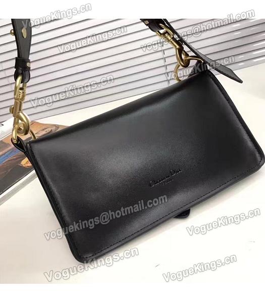 Christian Dior Black Original Leather Small Saddle Bag-3