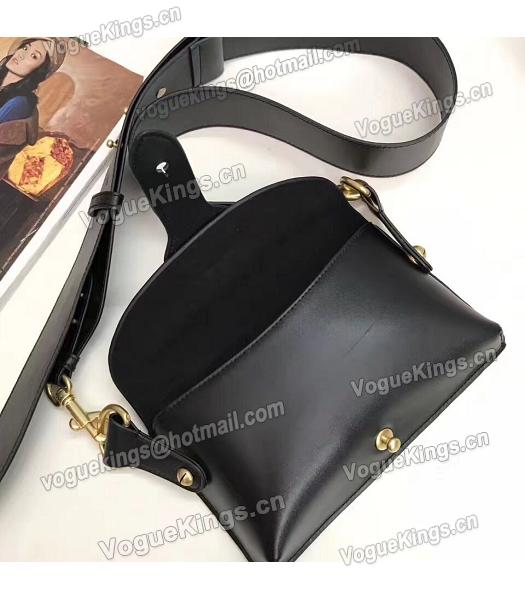 Christian Dior Black Original Leather Small Saddle Bag-5