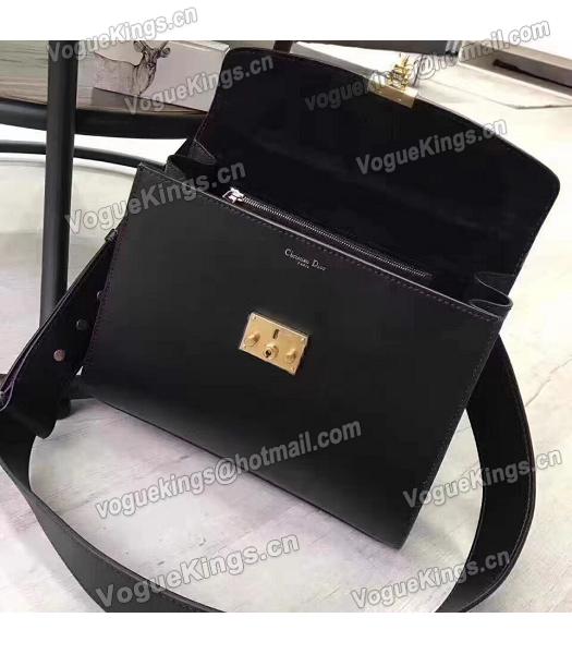 Christian Dior Black Original Leather Top Handal Bag-3