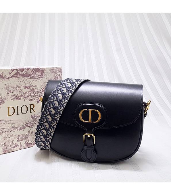 Christian Dior Bobby Black Original Calfskin Leather Large Crossbody Bag