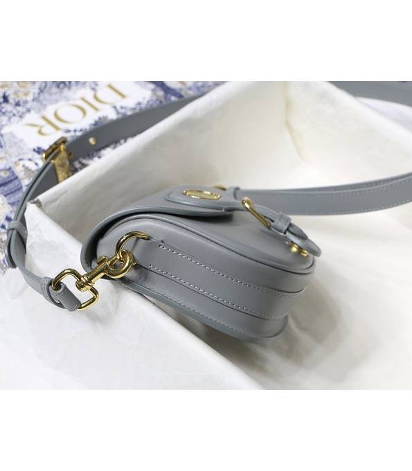 Christian Dior Bobby Grey Original Plain Veins Leather 18cm Mini Crossbody Bag-8