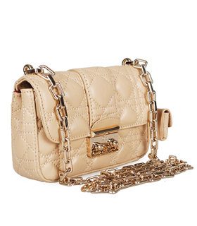 Christian Dior Casual Bag In Apricot Lambskin Leather