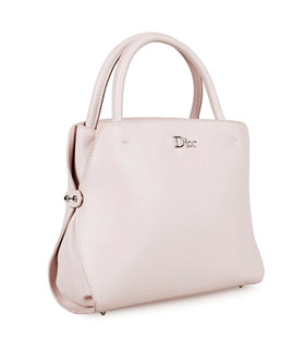 Christian Dior Electric White Leather Small Tote Bag