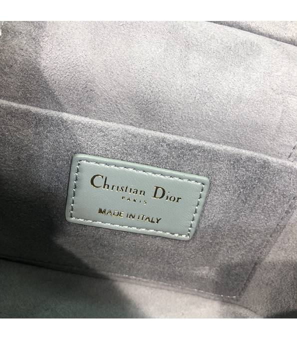 Christian Dior Grey Original Cannage Topstitching Lambskin Leather Travel Vanity Case-8
