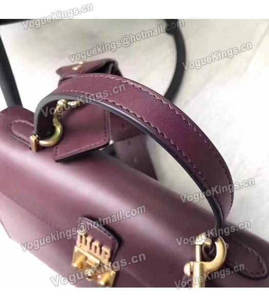 Christian Dior Jujube Red Original Leather Top Handal Bag-2
