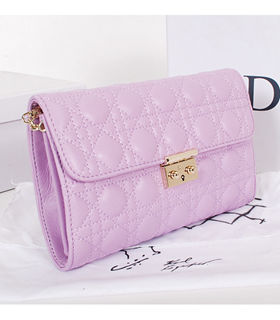 Christian Dior Light Purple Original Lambskin Leather Shoulder Bag