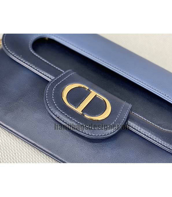 Christian Dior Medium DiorDouble Bag Blue Original Smooth Calfskin Leather-2