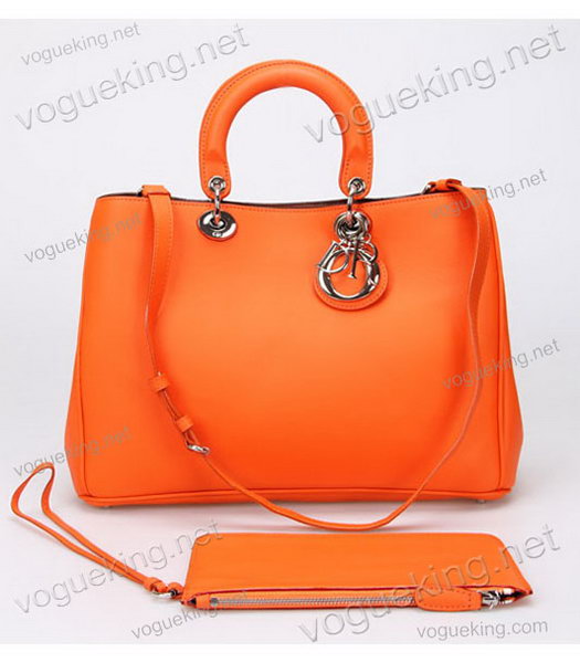 Christian Dior Orange Original Leather Medium Diorissimo Bag-1