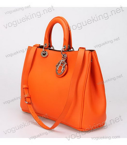 Christian Dior Orange Original Leather Medium Diorissimo Bag-2