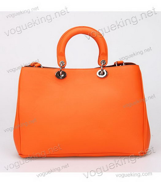 Christian Dior Orange Original Leather Medium Diorissimo Bag-5