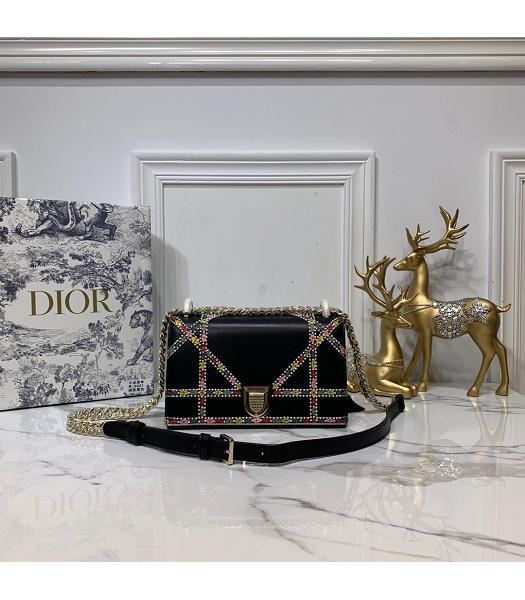 Christian Dior Original Archicannage 21cm Shoulder Bag Black