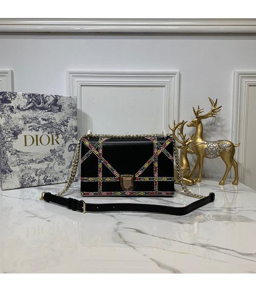 Christian Dior Original Archicannage 25cm Shoulder Bag Black