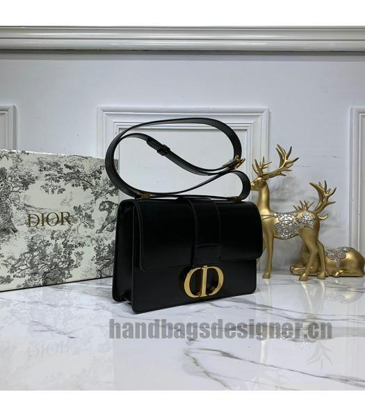 Christian Dior Original Calfskin 30 Montaigne Flap Bag Black-2