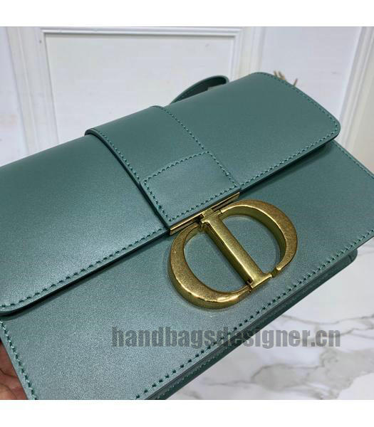 Christian Dior Original Calfskin 30 Montaigne Flap Bag Dark Green-4