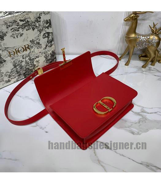 Christian Dior Original Calfskin 30 Montaigne Flap Bag Red-5