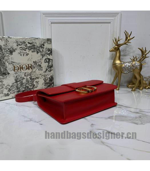 Christian Dior Original Calfskin 30 Montaigne Flap Bag Red-7