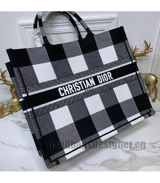 Christian Dior Original Large Book Tote Bag Black-4