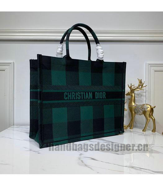 Christian Dior Original Large Book Tote Bag Green-2