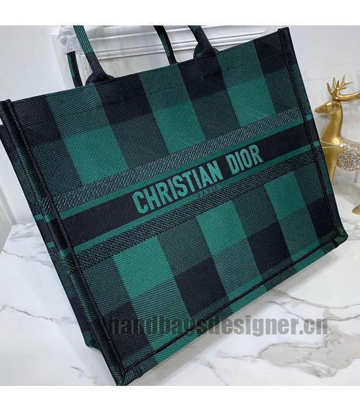 Christian Dior Original Large Book Tote Bag Green-4