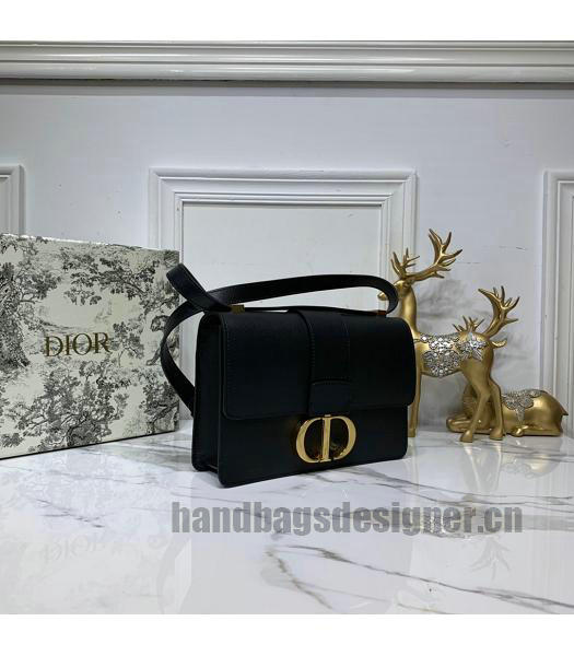 Christian Dior Original Palmprint 30 Montaigne Flap Bag Black-1