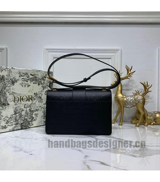 Christian Dior Original Palmprint 30 Montaigne Flap Bag Black-2