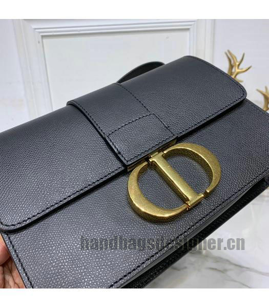 Christian Dior Original Palmprint 30 Montaigne Flap Bag Black-4
