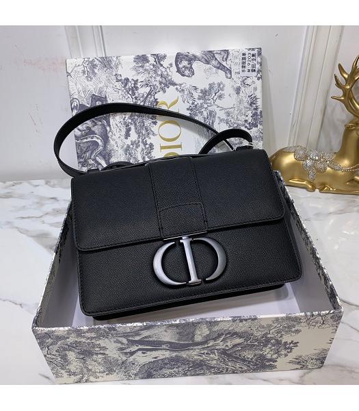 Christian Dior Original Palmprint 30 Montaigne Flap Bag Black Logo