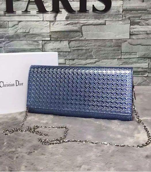 Christian Dior Pearl Blue Leather Chains Small Bag