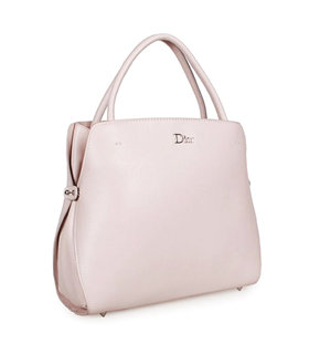 Christian Dior Pink Leather Medium Tote Bag