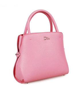 Christian Dior Sakura Pink Leather Small Tote Bag