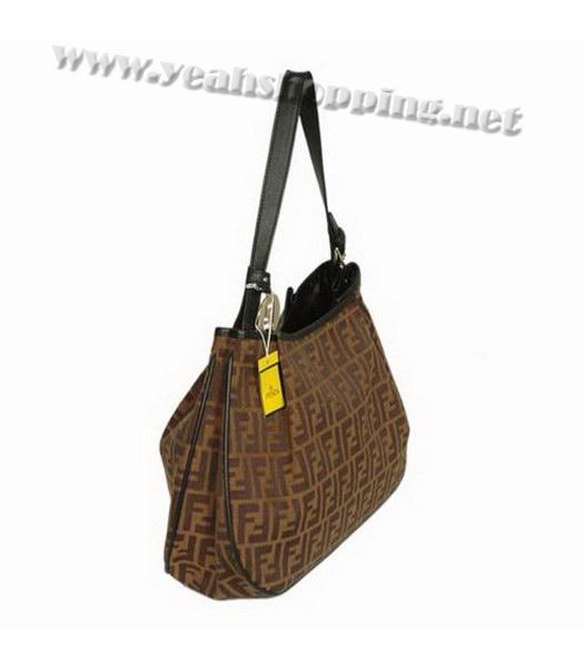 Fendi 2010 Coffee Handbag Black Shoulder-1