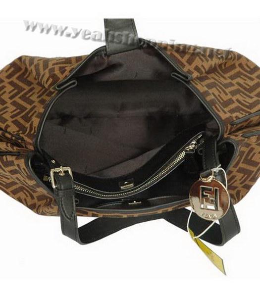 Fendi 2010 Coffee Handbag Black Shoulder-4