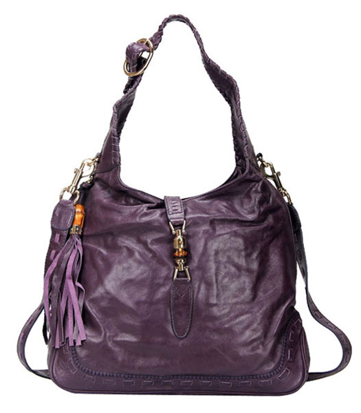 Fendi 2jours Color Studded With Violet Original Leather Tote Bag